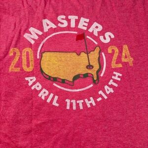 NWT! ⛳️ Masters 2024 Men's Red T-Shirt Size Large
